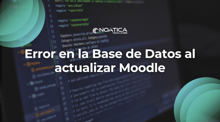 Error en la Base de Datos al actualizar Moodle